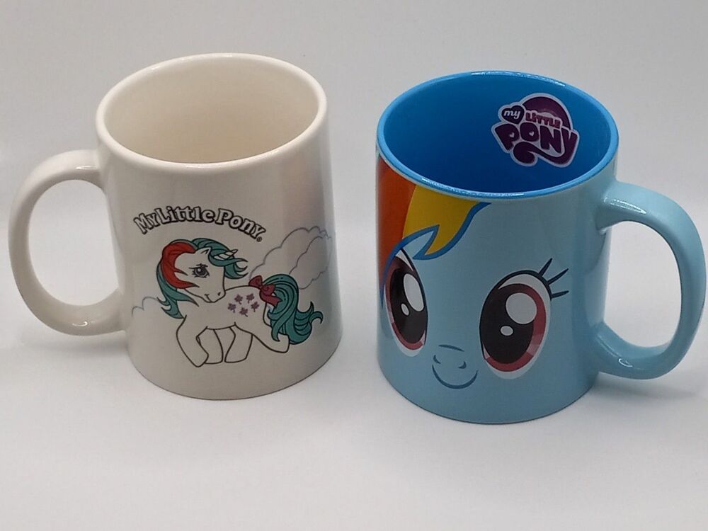 My Little Pony Mugs Bundle Lot 2013 2014 Hasbro Rainbow Dash Gusty June Rose - Picture 2 of 15